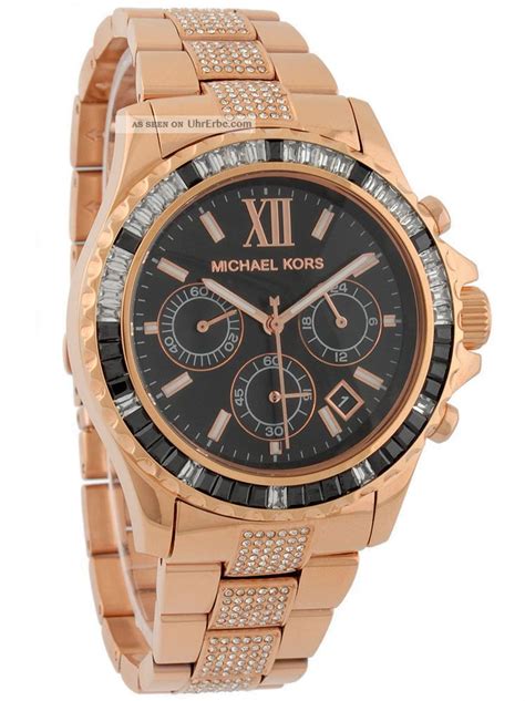 michael kors uhr schwarz strass|saks michael kors watches.